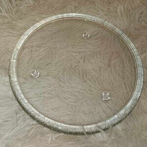 Frosted Bottomed Glass Plate